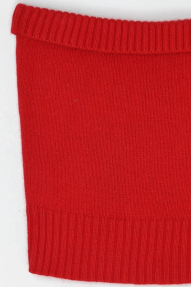 Vintage Y2k Red Knit Tub Top