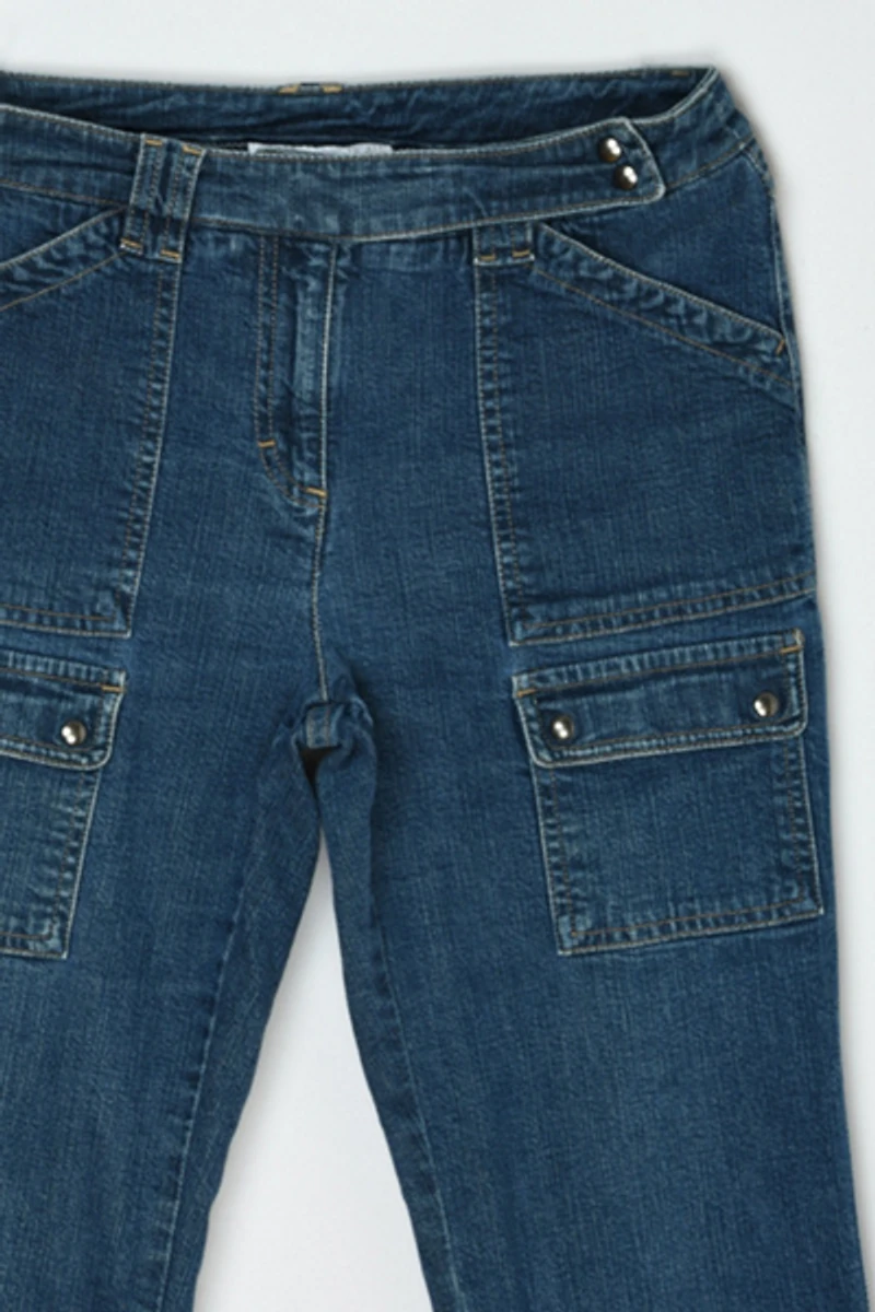 Vintage Y2k Flared Cargo Jean