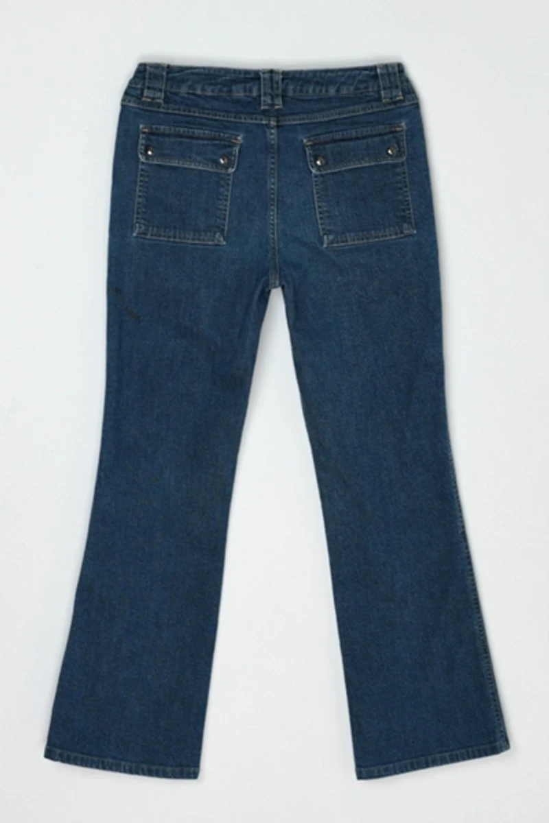 Vintage Y2k Flared Cargo Jean