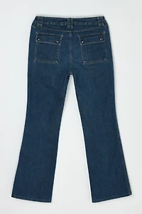 Vintage Y2k Flared Cargo Jean