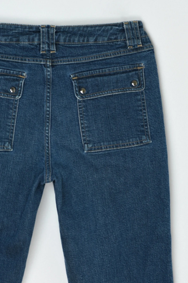 Vintage Y2k Flared Cargo Jean