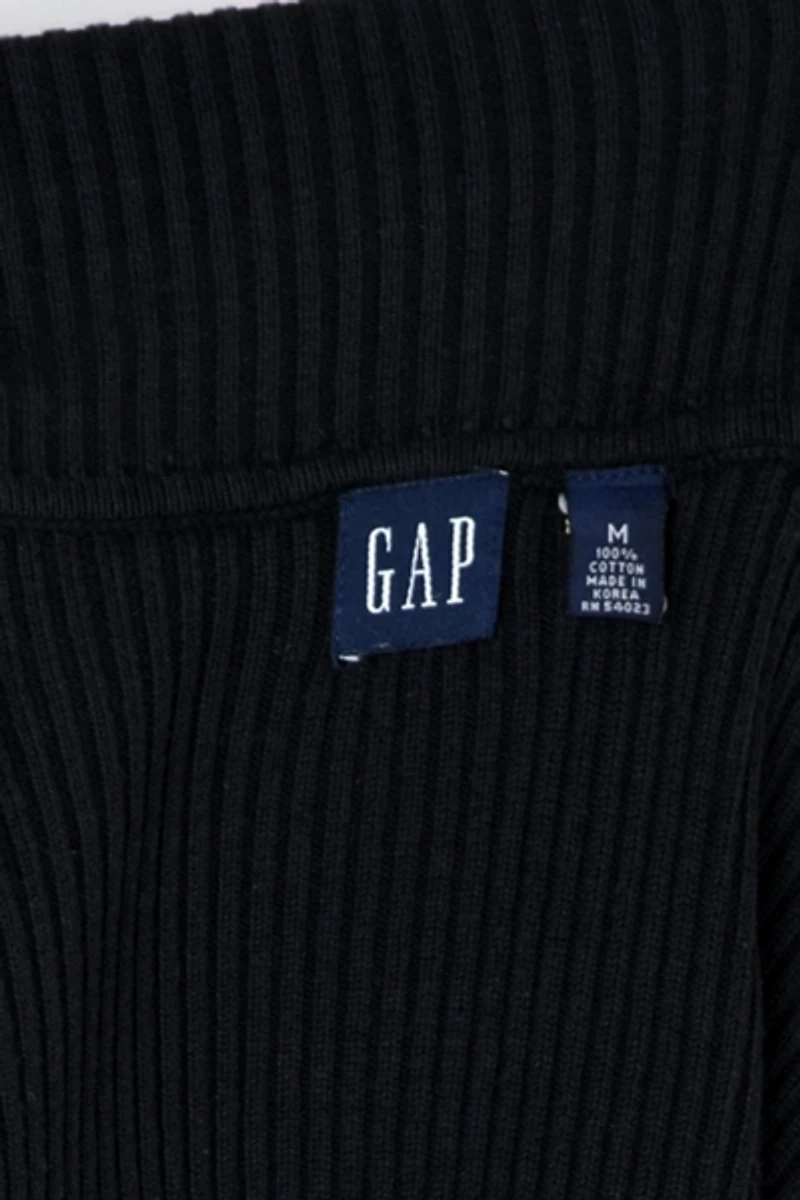 Vintage 90s Black Ribbed Turtleneck