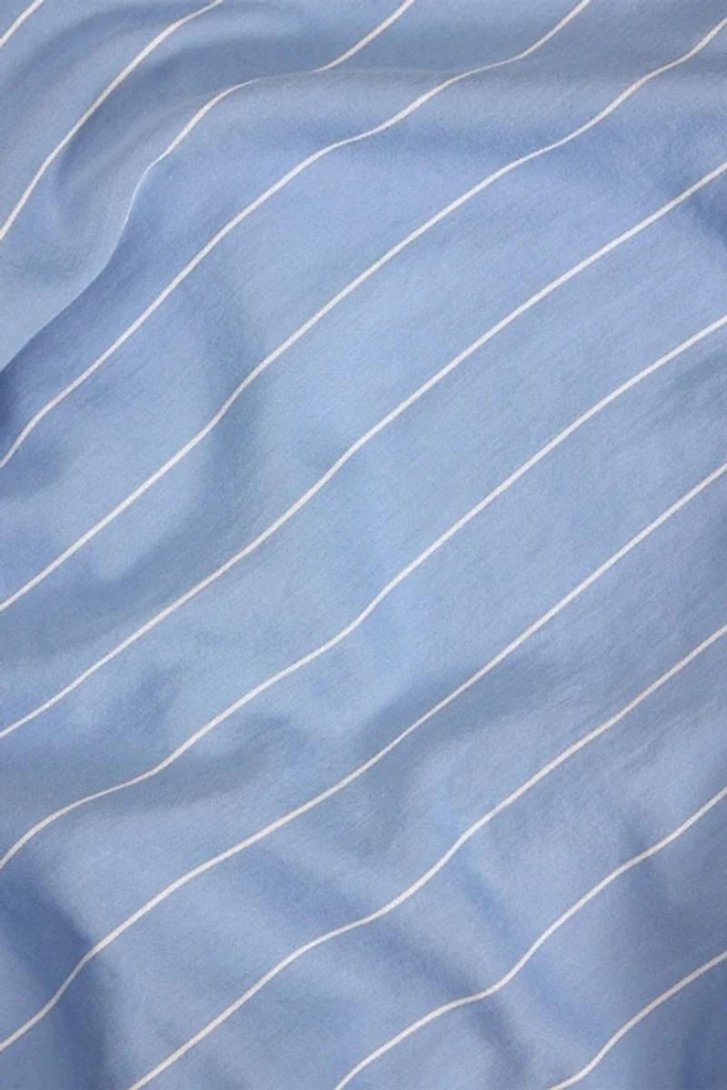 Hommey Striped Cotton Sateen Fitted Sheet
