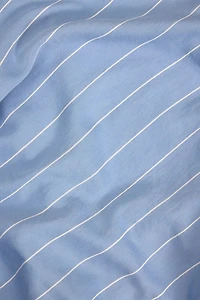 Hommey Striped Cotton Sateen Fitted Sheet