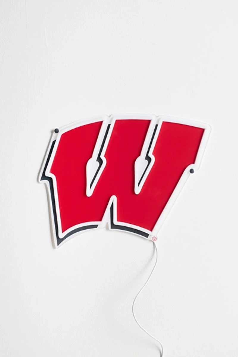 Wisconsin Badgers Logo LED Neon Sign