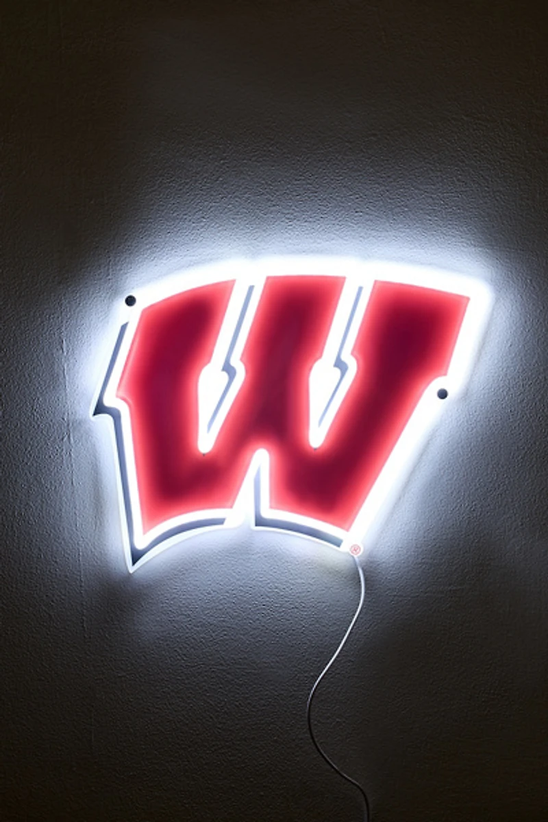 Wisconsin Badgers Logo LED Neon Sign