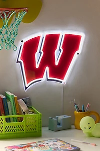 Wisconsin Badgers Logo LED Neon Sign
