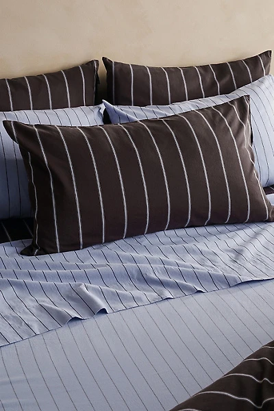 Hommey Striped Cotton Sateen Sham Set