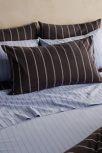 Hommey Striped Cotton Sateen Sham Set