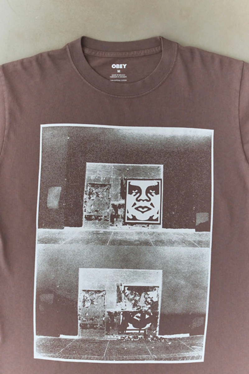 OBEY Destroyed Icon Photo Graphic Tee