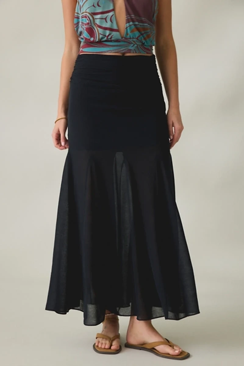 Kimchi Blue All About Town Godet Maxi Skirt