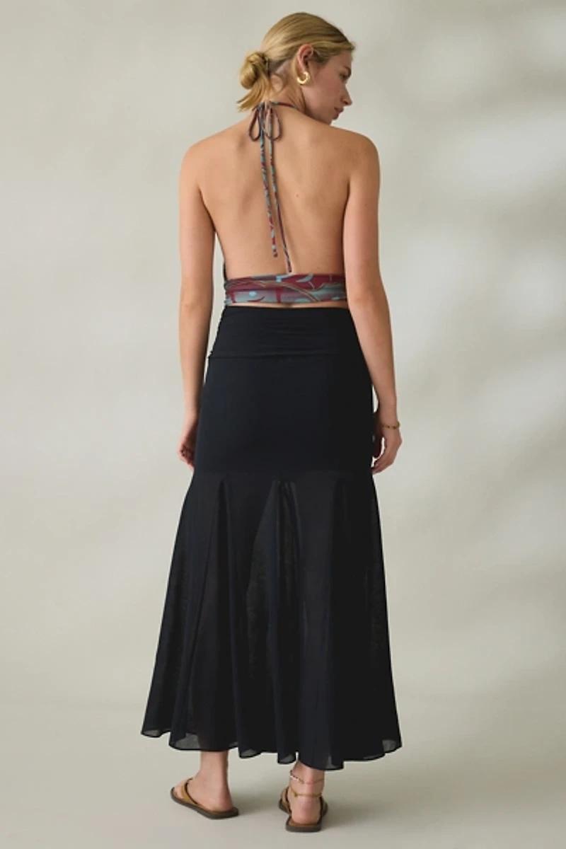 Kimchi Blue All About Town Godet Maxi Skirt