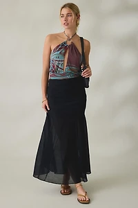 Kimchi Blue All About Town Godet Maxi Skirt