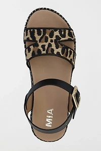 MIA Jaiden Leopard Flatform Sandal