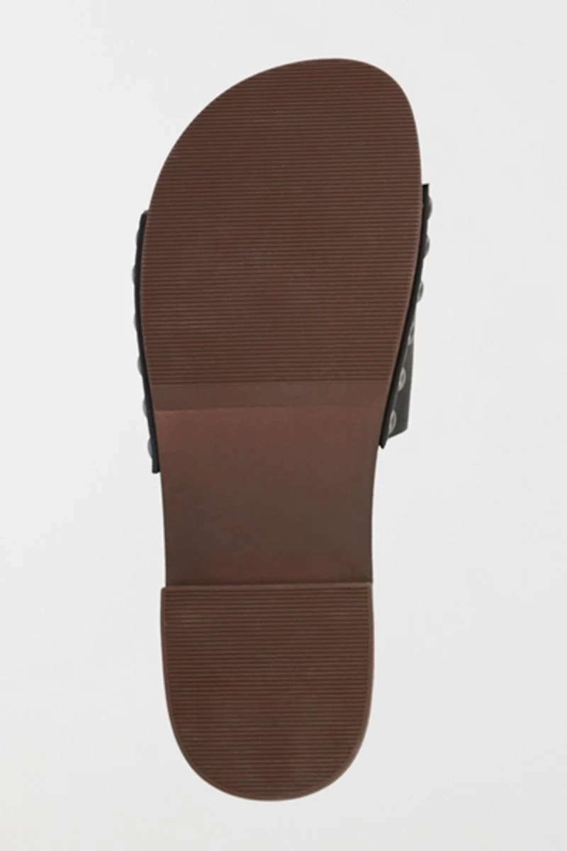 MIA Lanell Studded Wooden Slide Sandal