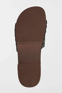 MIA Lanell Studded Wooden Slide Sandal