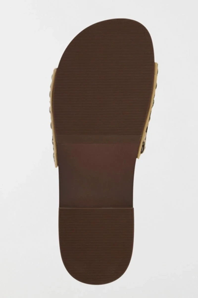 MIA Lanell Studded Wooden Slide Sandal