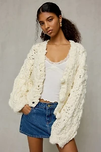 Kimchi Blue Misty Chunky Hand Knit Cardigan