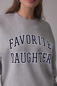 Favorite Daughter Collegiate Graphic Crew Neck Pullover