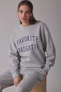 Favorite Daughter Collegiate Graphic Crew Neck Pullover