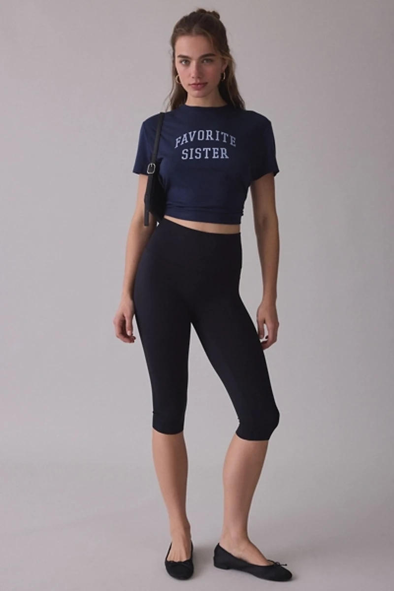 Favorite Daughter Sister Graphic Cropped Tee