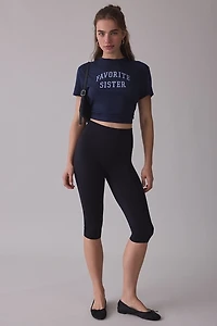 Favorite Daughter Sister Graphic Cropped Tee