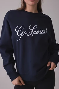 Favorite Daughter Go Sports Graphic Crew Neck Pullover