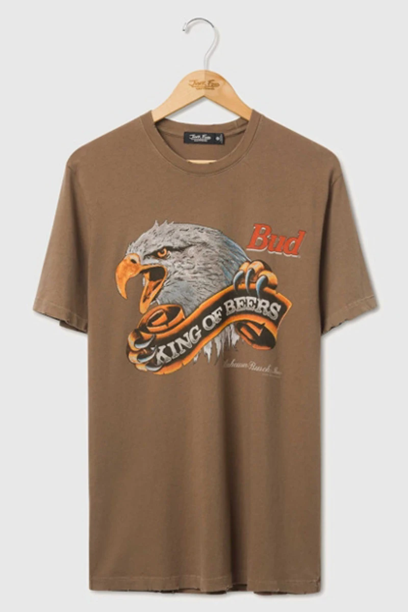 Junk Food Budweiser King of Beers Eagle Tee