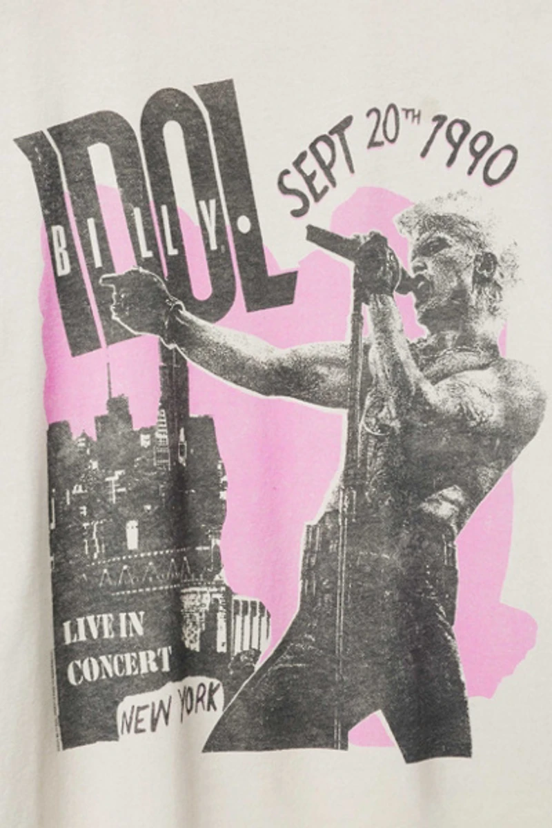 Junk Food Billy Idol 1990 Tee