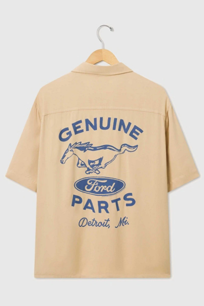 Junk Food Ford Mustang Camp Shirt