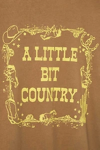 Junk Food A Little Bit Country Tee