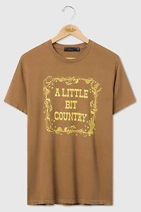 Junk Food A Little Bit Country Tee