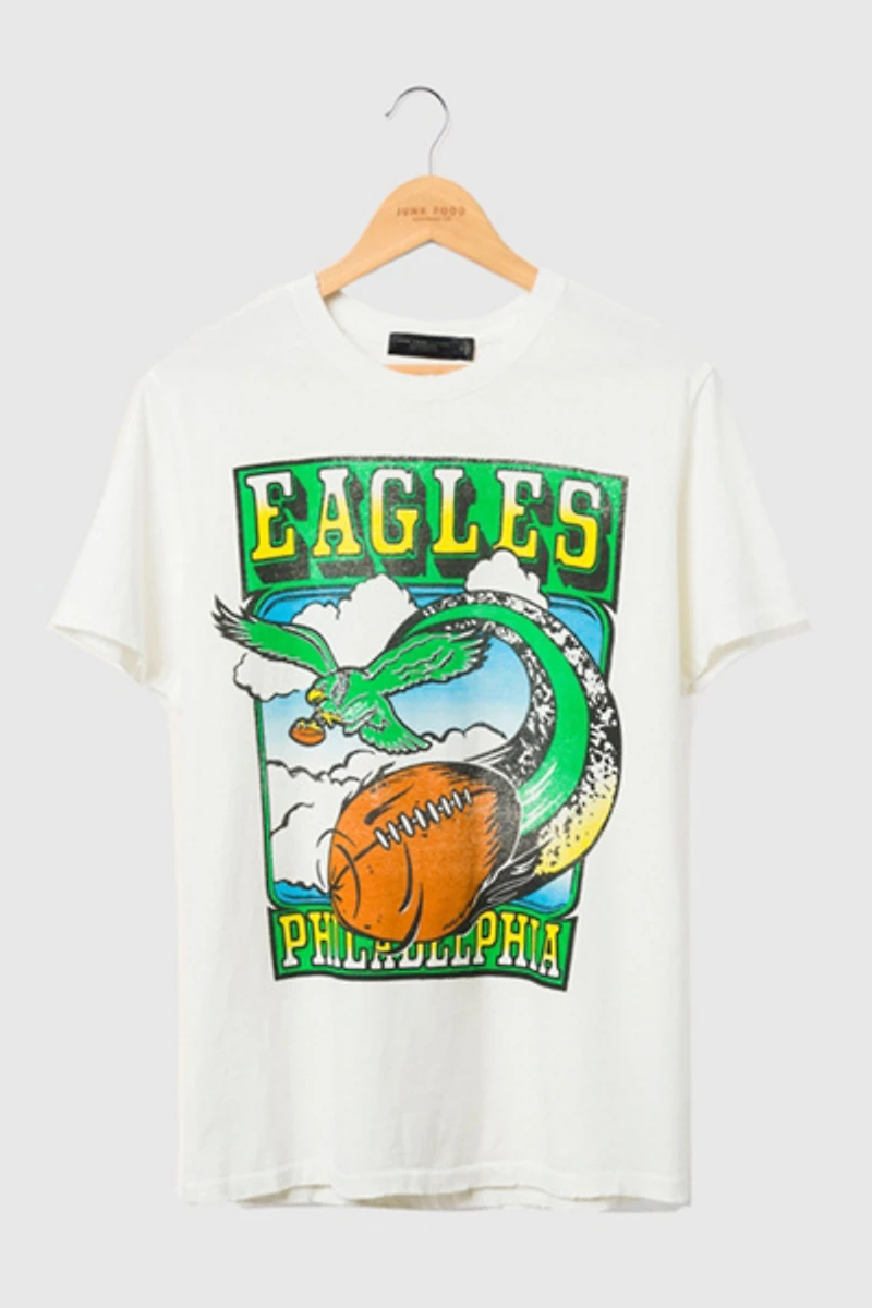 Junk Food Eagles Vintage Style Tee