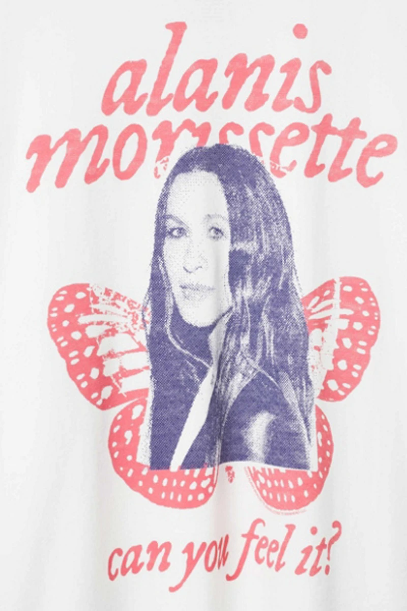 Junk Food Alanis Morisette Can You Feel It Hockey Tee