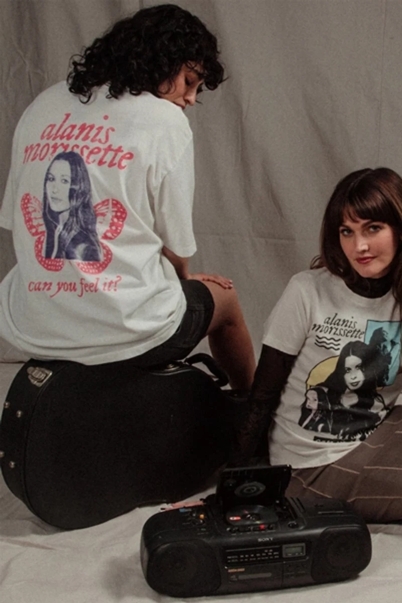 Junk Food Alanis Morisette Can You Feel It Hockey Tee