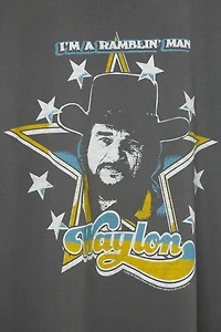Junk Food Waylon Jennings I'm a Ramblin' Man Oversized Tee