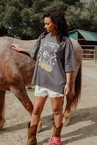 Junk Food Waylon Jennings I'm a Ramblin' Man Oversized Tee