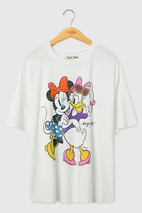 Junk Food Minnie and Daisy Hey Girl Oversized Tee