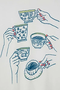 Junk Food Tea Party Tissue Tee