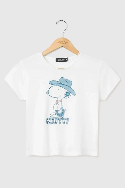 Junk Food Giddy Up Snoopy Baby Tee