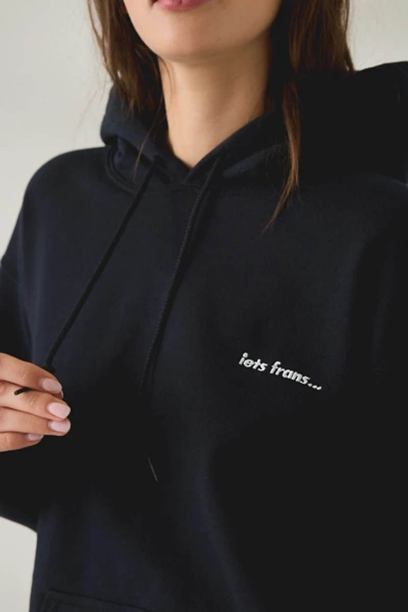 iets frans… Harri Embroidered Graphic Hoodie Sweatshirt