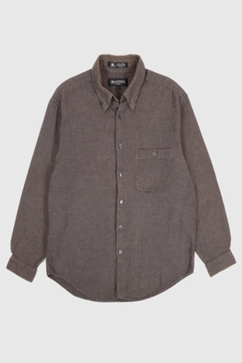 Vintage Plaid Button-Down Shirt