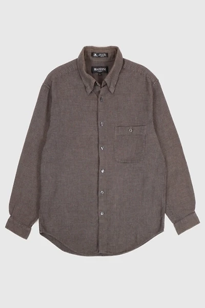 Vintage Plaid Button-Down Shirt