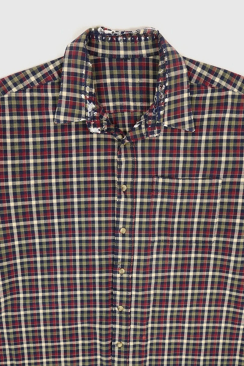 Vintage Distressed Button-Down Shirt