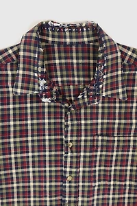 Vintage Distressed Button-Down Shirt