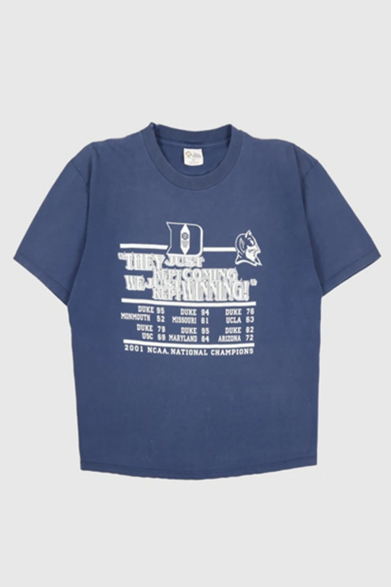 Vintage Duke Basketball 2001 National Champions Tee