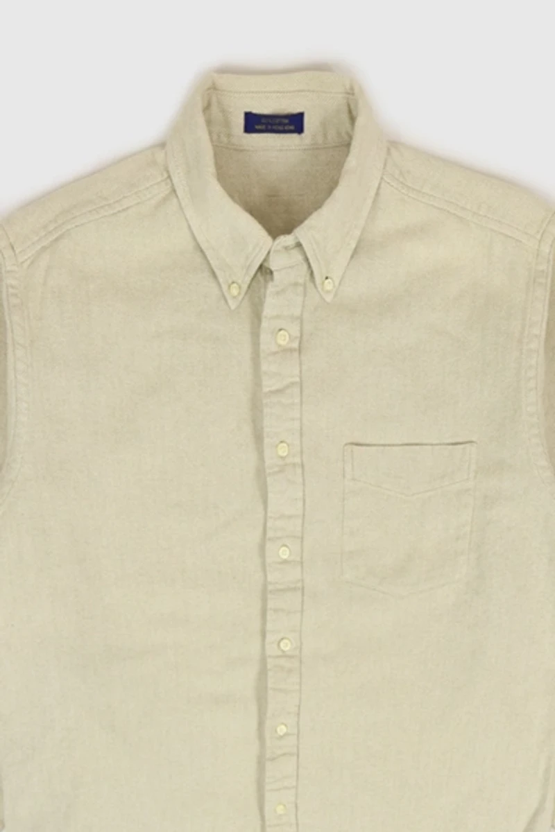 Vintage Heavyweight Herringbone Button-Down Shirt
