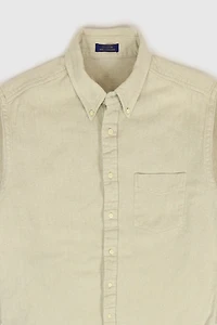 Vintage Heavyweight Herringbone Button-Down Shirt