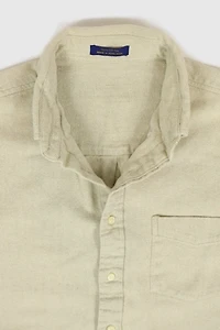 Vintage Heavyweight Herringbone Button-Down Shirt