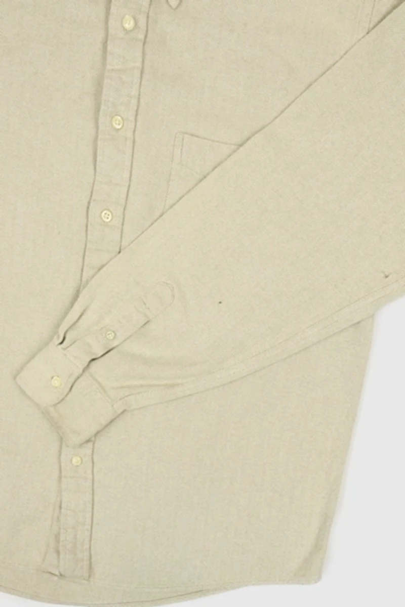 Vintage Heavyweight Herringbone Button-Down Shirt